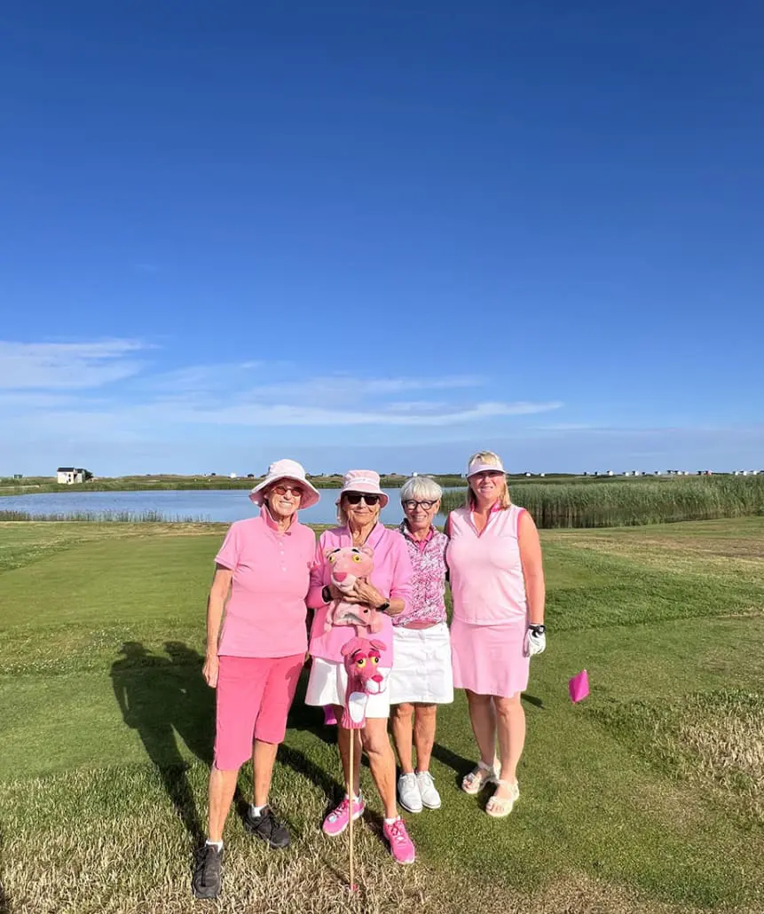 Rosa Pantern Maria, Eva B, Ann-Christine D och Carina E Flommens GK