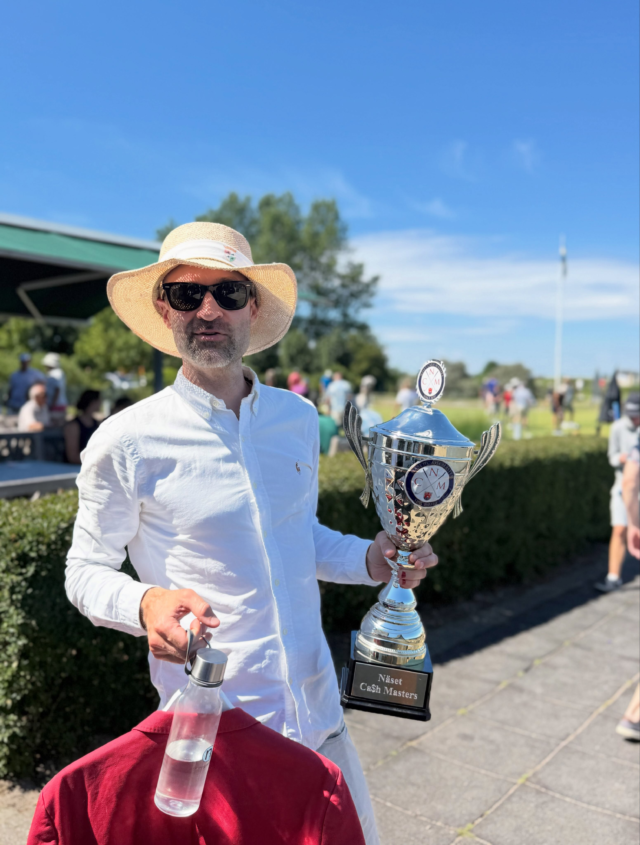 Idag spelades Näset Ca$h Masters för 17:e året på klubben! Här med en av grundarna @westregardh 🪩